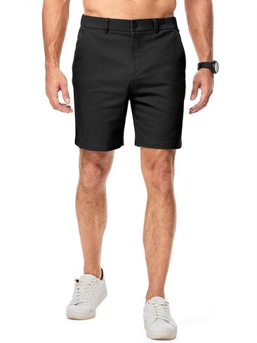Men's Golf Shorts Classic-fit 8" Stretch Flat Front Hybrid Stretch Dress Casual Work Shorts with Pockets in Saudi Arabia