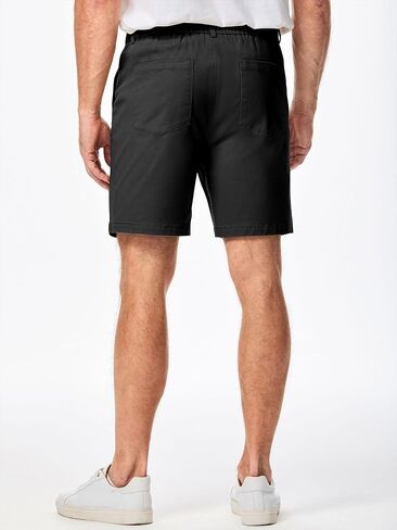 Men's Golf Shorts Classic-fit 8" Stretch Flat Front Hybrid Stretch Dress Casual Work Shorts with Pockets in Saudi Arabia