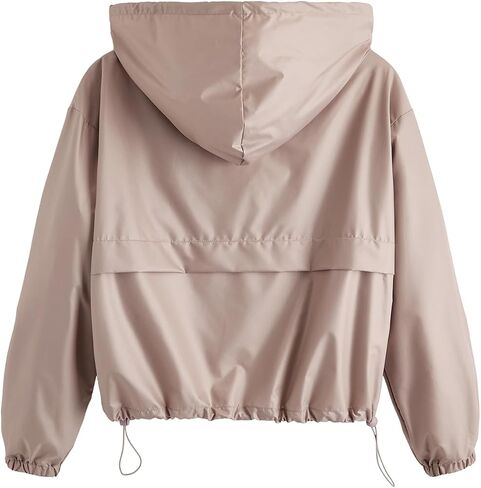 Verdusa Women's Zip Up Lightweight Windbreaker Jacket Sport Casual Hoodie Outerwear with Pockets in Saudi Arabia