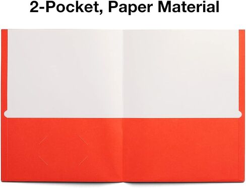 Staples 578490 School Grade 2 Pocket Folder Blue 25/Box in Saudi Arabia