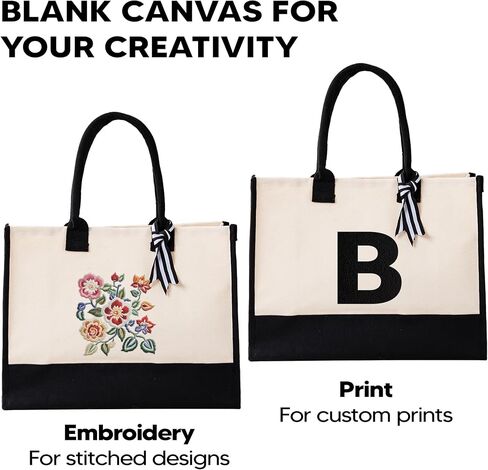 3 | 6 | 12 | 60 Pack Wedding Tote Bag with Bottom Board & Ribbon, 100% Cotton Gift Bag for Bridesmaids, Bridal Shower in Saudi Arabia