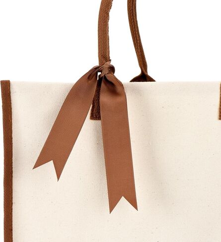 3 | 6 | 12 | 60 Pack Wedding Tote Bag with Bottom Board & Ribbon, 100% Cotton Gift Bag for Bridesmaids, Bridal Shower in Saudi Arabia
