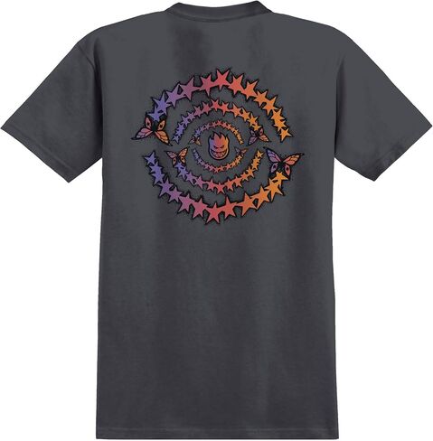 Spitfire Wheels Shirt Skate Like A Girl Evolution Swirl Charcoal in Saudi Arabia