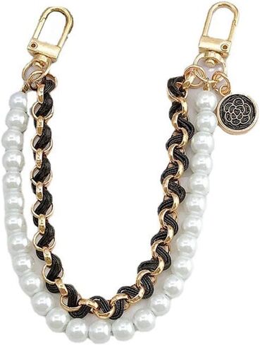 Pearl Purse Chain Short Handle Replacement Bag Chain Strap Metal Shoulder Chain in Kuwait