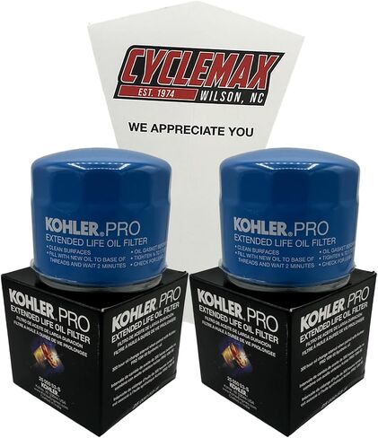 Two Pack compatible with Kohler Extended Life 300 Hour Oil Filter 25 050 53-S-2PACK Contains Two Extended Life 300 Hour Oil Filters and a Funnel in Saudi Arabia