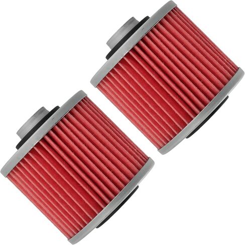 Caltric 2 Pack Oil Filter Compatible with Yamaha Yfm600 Yfm-600 Grizzly 600 1998-2001 in Saudi Arabia