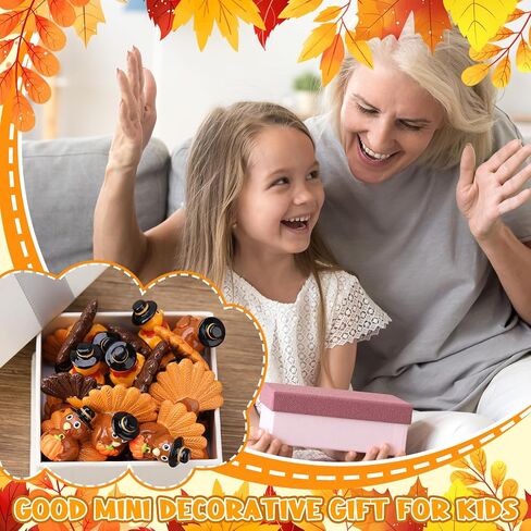 40 Pcs Thanksgiving Mini Resin Turkey Miniature Resin Turkey Figurines for Thanksgiving Decoration Ornaments Crafts Moss Landscape in Saudi Arabia