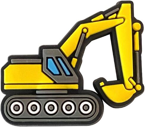 20 PCS Construction Vehicle Shoe Decoration – Cute Truck & Excavator Croc Charms for Boys & Girls, Fun Sandal Accessories in Saudi Arabia