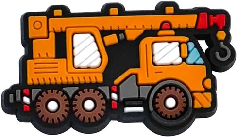 20 PCS Construction Vehicle Shoe Decoration – Cute Truck & Excavator Croc Charms for Boys & Girls, Fun Sandal Accessories in Saudi Arabia
