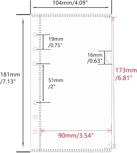 Mogoostry A6 Binder Pocket Cash Envelope Side Open Binder Insert Pocket for 6-Ring Budget Binder 12PCS Clear Plastic Loose Leaf Pouch in Kuwait