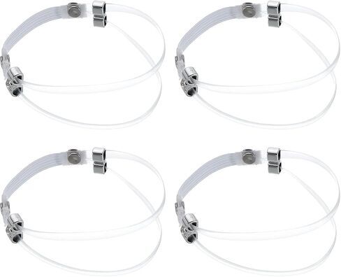 uxcell 2 Pairs High Heels Shoe Straps Detachable Elastic Heel Strap for Women High Heels Sandals Slippers Loose Shoes Anti-Loose, transparent in Saudi Arabia