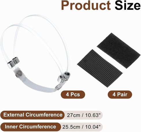 uxcell 2 Pairs High Heels Shoe Straps Detachable Elastic Heel Strap for Women High Heels Sandals Slippers Loose Shoes Anti-Loose, transparent in Saudi Arabia