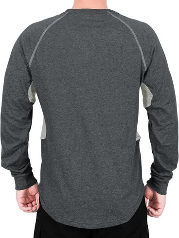 BOCOMAL FR Shirts for Summer Vented Mesh Loose Fit 4oz EX Lightweight Flame Resistant Base Layer CAT1 Crew Shirt in Saudi Arabia