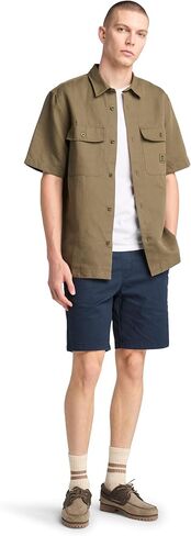 Timberland Men's Cotton Linen Utility Overshirt in Saudi Arabia