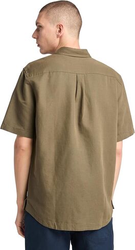 Timberland Men's Cotton Linen Utility Overshirt in Saudi Arabia