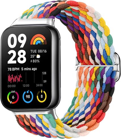 Braided Bands For Xiaomi Smart Band 9 Pro/Mi Band 8 Pro/Redmi Watch 5/4,Elastic Sports Replacement Straps for Women and Men in Saudi Arabia