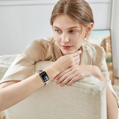 Braided Bands For Xiaomi Smart Band 9 Pro/Mi Band 8 Pro/Redmi Watch 5/4,Elastic Sports Replacement Straps for Women and Men in Saudi Arabia