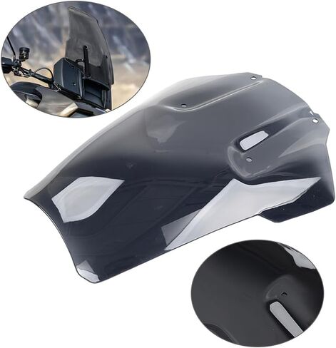 GZYF 1 قطعة الزجاج الأمامي الزجاج الأمامي Flyscreen منحرف الرياح هدية سبويلر البلاستيك الدخان دراجة نارية ل هارلي بان أمريكا 1250 PA1250 2021-22 in Saudi Arabia
