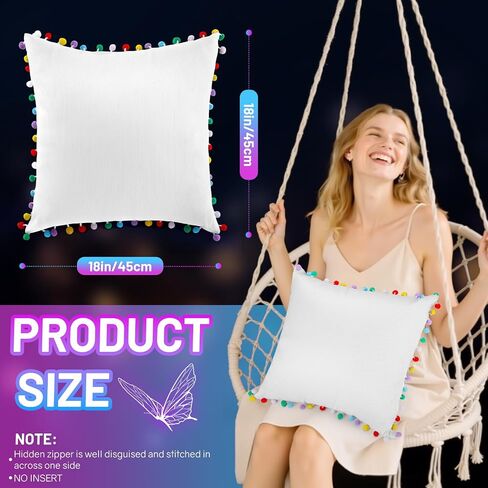 Throw Pillow Cover 18x18 Cushion Case LED Decorative Pillow Covers Square Outdoor Light up Pillowcase for Christmas Party in Saudi Arabia