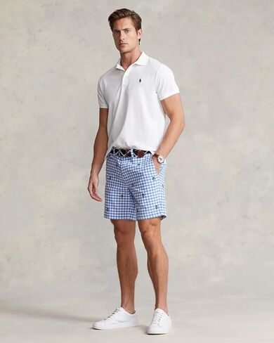 شورت رجالي من POLO RALPH LAUREN بمقاس 8 بوصات بشعار أكسفورد مناسب بالكامل in Saudi Arabia