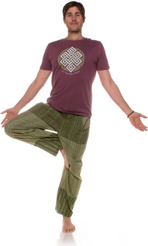 Soul Flower Men's Patchwork Pants, Patch Lightweight Casual Unisex Lounge Bottoms in Saudi Arabia