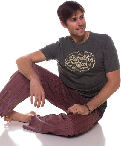 Soul Flower Men's Patchwork Pants, Patch Lightweight Casual Unisex Lounge Bottoms in Saudi Arabia