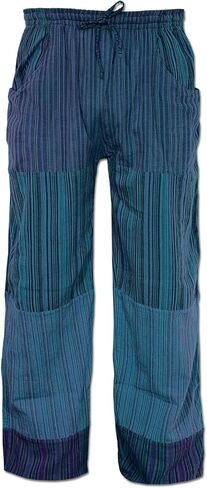 Soul Flower Men's Patchwork Pants, Patch Lightweight Casual Unisex Lounge Bottoms in Saudi Arabia