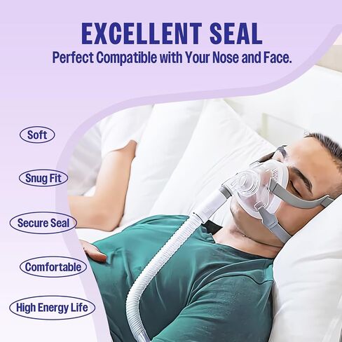 2 Pack Replacement Cushion Compatible with F20 AirFit AirTouch CPAP Mask, Premium and Snug Fit, Soft and Durable Material, Covers Nose and Mouth (Medium) in Saudi Arabia