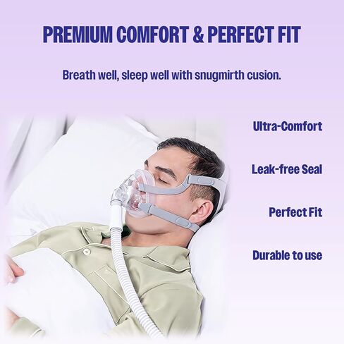 2 Pack Replacement Cushion Compatible with F20 AirFit AirTouch CPAP Mask, Premium and Snug Fit, Soft and Durable Material, Covers Nose and Mouth (Medium) in Saudi Arabia