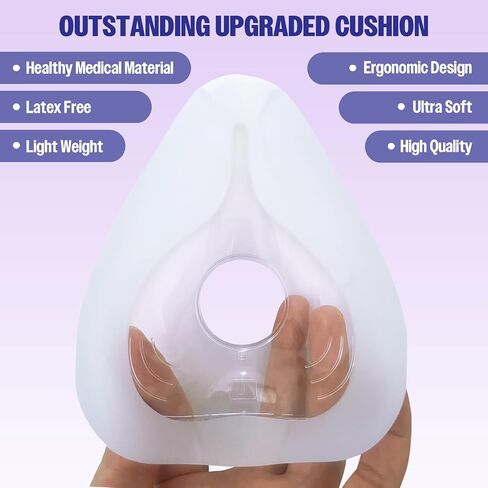 2 Pack Replacement Cushion Compatible with F20 AirFit AirTouch CPAP Mask, Premium and Snug Fit, Soft and Durable Material, Covers Nose and Mouth (Medium) in Saudi Arabia