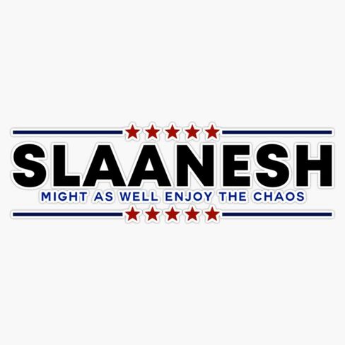 ملصق فينيل مغناطيسي للتصويت Slaanesh من MAGNET مغناطيس مقاس 5 بوصة in Saudi Arabia