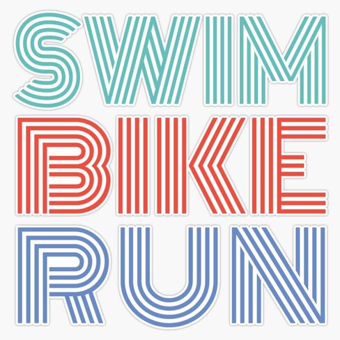 Magnet A Great Triathlon Gift for Your Friend or Family Magnet Vinyl Magnetic Sticker Size 5" in Saudi Arabia