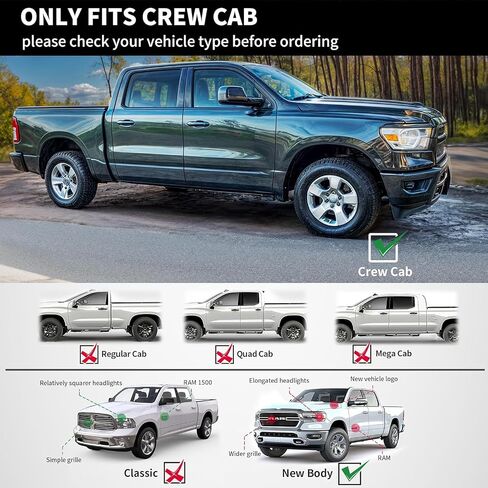 لوحات تشغيل YITAMOTOR مقاس 6 بوصات متوافقة مع 2019-2025 Ram 1500 هيكل جديد لطاقم الكابينة وخطوات جانبية من الفولاذ المقاوم للصدأ قضبان Nerf in Saudi Arabia