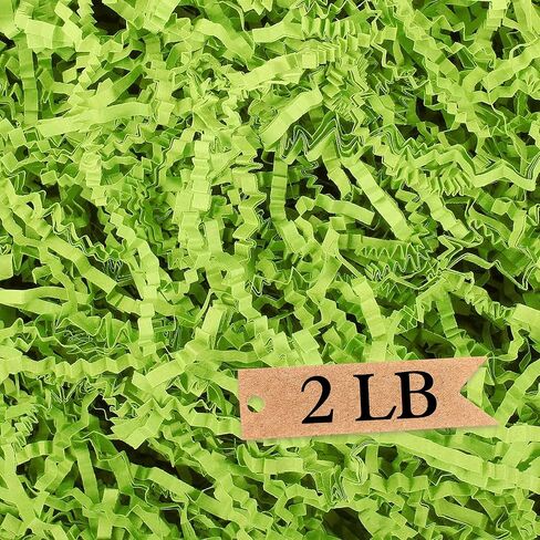 Art Secret Crinkle Cut Paper Shred Filler for Packing and Filling Gift Baskets - 2 LB (White) in Kuwait