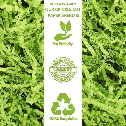 Art Secret Crinkle Cut Paper Shred Filler for Packing and Filling Gift Baskets - 2 LB (White) in Kuwait