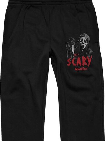 Bioworld Ghostface Scary Masked Characters Men's Black Jogger Pants in Saudi Arabia