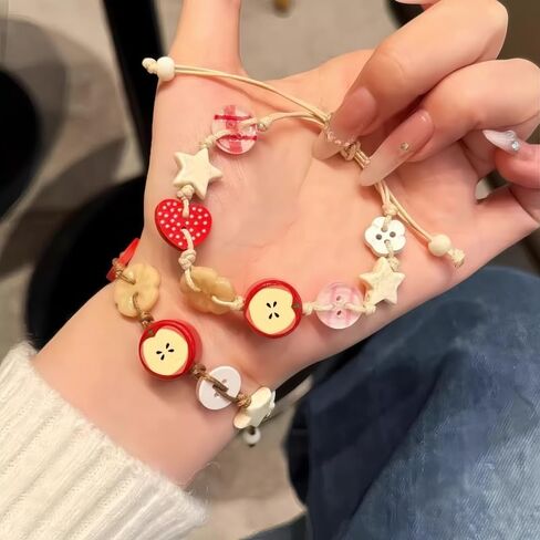سوار من سلسلة Twee Apple للنساء من Whimsical Apple Y2k Aesthetic 2000s in Kuwait