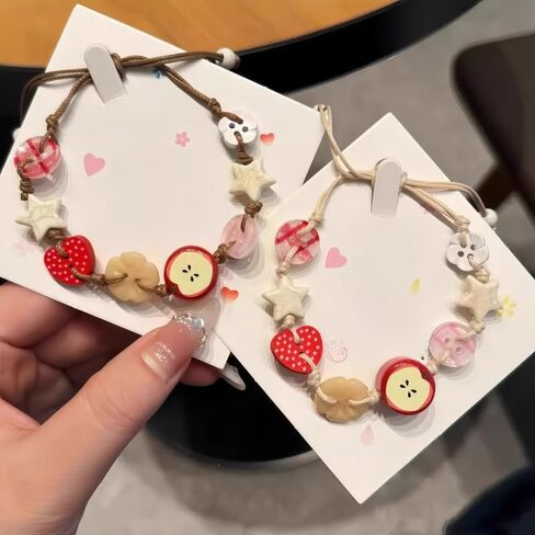 سوار من سلسلة Twee Apple للنساء من Whimsical Apple Y2k Aesthetic 2000s in Kuwait