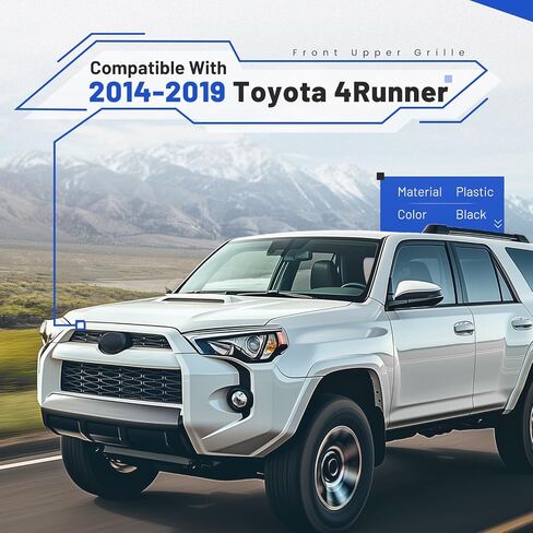 الشبكة الأمامية العلوية متوافقة مع 2014-2019 Toyota 4Runner لاستبدال 5310135080C0 5310135080A0 TO1200369 شبكة ممتصة للصدمات باللون الأسود in Saudi Arabia