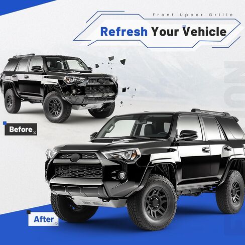 الشبكة الأمامية العلوية متوافقة مع 2014-2019 Toyota 4Runner لاستبدال 5310135080C0 5310135080A0 TO1200369 شبكة ممتصة للصدمات باللون الأسود in Saudi Arabia