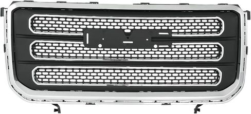 Front Bumper Upper Grille Chrome Compatible with 2013-2016 GMC Acadia SLT Replacement for 22814533 GM1200665 in Saudi Arabia