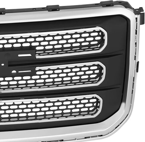 Front Bumper Upper Grille Chrome Compatible with 2013-2016 GMC Acadia SLT Replacement for 22814533 GM1200665 in Saudi Arabia