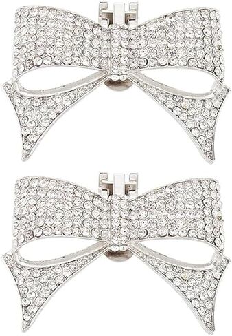 Shiny Rhinestone Shoe Clips Removable Shoe Buckle Charms Party Decorations for Women Girls in Saudi Arabia