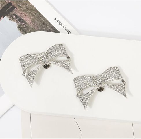 Shiny Rhinestone Shoe Clips Removable Shoe Buckle Charms Party Decorations for Women Girls in Saudi Arabia