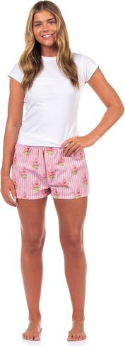Nickelodeon Spongebob Squarepants Boxer Micro Shorts Women's Patrick Star Striped Pajama Lounge Bottoms in Saudi Arabia