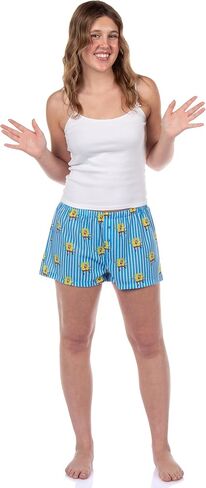Nickelodeon Spongebob Squarepants PJs Women's Striped Lounge Pajama Boxer Shorts in Saudi Arabia