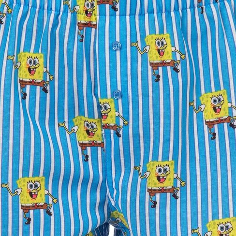 Nickelodeon Spongebob Squarepants PJs Women's Striped Lounge Pajama Boxer Shorts in Saudi Arabia