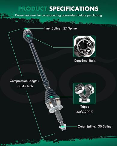 Front Right Passenger Side CV Axle Shaft Assembly fit for Hyundai Sonata 2.4L,2016-2020 for Kia Optima 2.4L NCV71001K,49501C2260,66-3830,663830 in Saudi Arabia