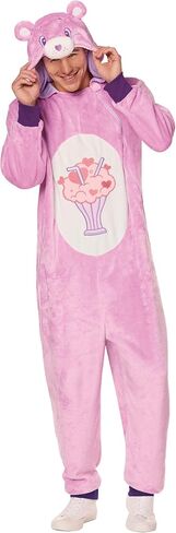 Spirit Halloween Care Bears Adult Share Bear Jumpsuit Costume | Officially Licensed | Pink in Saudi Arabia