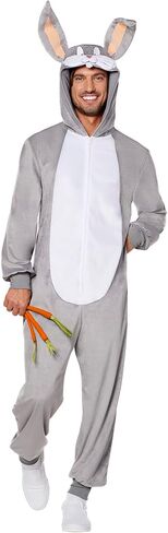 Spirit Halloween Looney Tunes Adult Bugs Bunny Union Suit | Officially Licensed | Adult Bugs Bunny Costume in Saudi Arabia